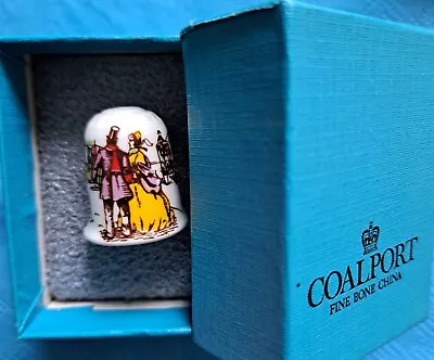 Coalport Thimble Vintage Bone China 1979 Christmas In Box • £6