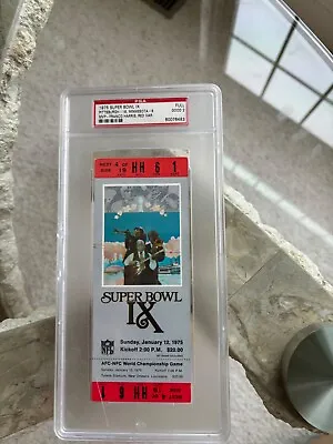 🔥🔥Rare RED Full PSA 2 Super Bowl 9 IX Ticket Steelers Franco Harris MVP!🔥🔥 • $399.99