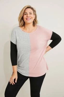 $23.71 • Buy Sara Colourblock Top Womens Clothing  Tops Tunic