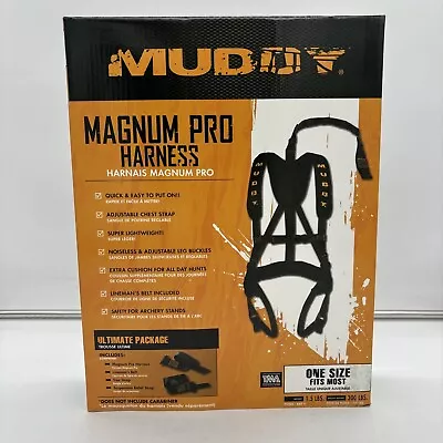 Muddy Magnum Pro Harness Tree Climbing Safety Harness Hunting Tree Stand Blind- • $36