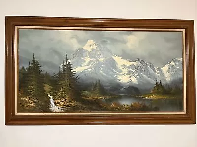 Vintage Original Painting -Nature -Signed By Pablo Antonio Milan -24  X 48  • $2750