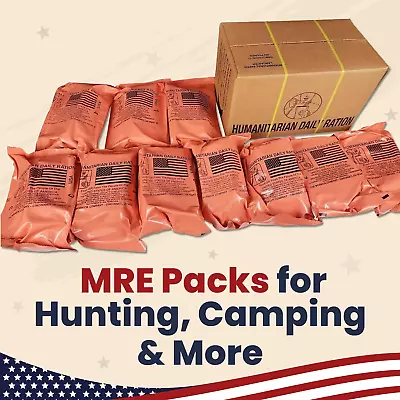 Pack Of 10 MRE Of HDR U.S. Military Surplus Humanitarian Meals Ready To Eat FEMA • $47.93