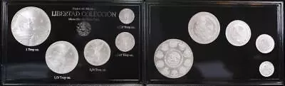 2023 5 Coin 1.9 Ounces .999 Silver Mexico Libertad Set In Case With Outer Sleeve • $174.99