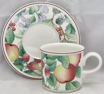 Set Of 5 Villeroy & Boch Catalina 3  Flat Cup And Saucer Sets • $96.24