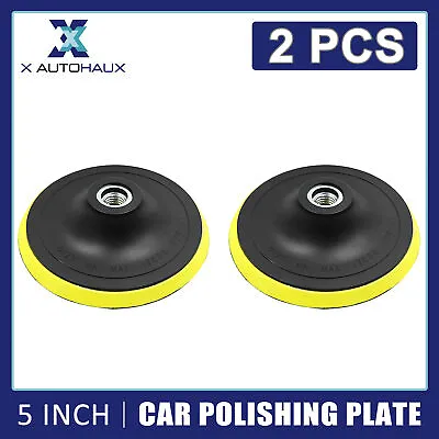 2pcs 5 Inch Car Automotive M14x2.0 Pad Backing Plate Hook Loop Polisher Buffing • £10