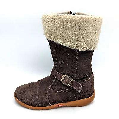 Merrell Big Kids Size 4 (EU 35) Mimosa Harvest Waterproof Shearling Boots Zip Up • $18.36