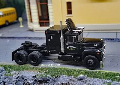 HO Scale Brekina Mack R Black  Rubber Duck   Movie Truck Tractor- New In Box • $47.99