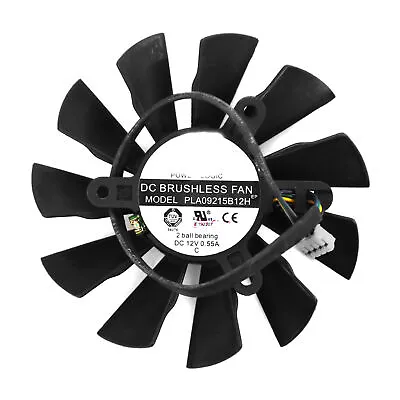 87mm Coolling Fan PLA09215B12H For MSI N550GTX-Ti/ N650/ R7 250/N450/R6770 • $8.99