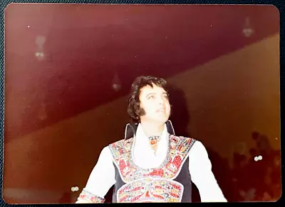 ELVIS PRESLEY Original Vintage Photo July 24 1975 Ashville NC Concert Photograph • $19