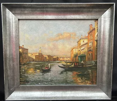 £1425 • Buy 1950s FRENCH IMPRESSIONIST OIL PAINTING OF VENICE -  A….BOUVARD