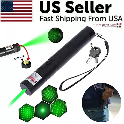 900Miles Rechargeable Lazer Green Laser Pointer Pen Astronomy Visible Beam Light • $10.19