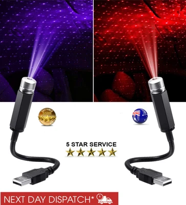 $13.89 • Buy Car USB Star Ceiling Light Sky Projection Lamp Romantic Atmosphere Night Lights