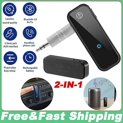 USB Wireless Bluetooth 5.0 Transmitter Receiver 2 In 1 Audio Adapter 3.5mm Aux • $8.45