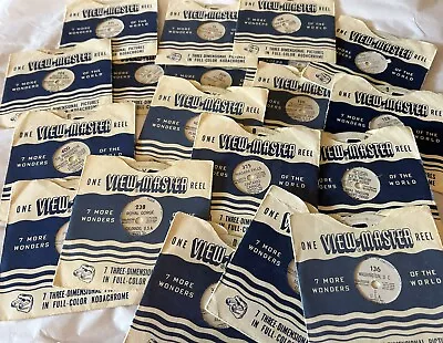 Lot Twenty Vintage Viewmaster Reels Travel • $18.50