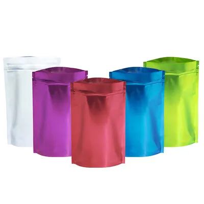 Reclosable Mylar Aluminum Foil Bags Stand Up Food Seal Pouch Packaging • $139.99