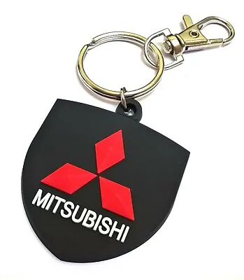 Mitsubishi Keychain Rubber Key Holder; Soft Light Fob No More Cockpit Scratches • $6.20