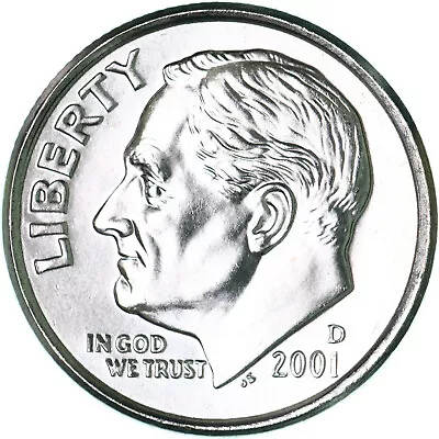 2001 D Roosevelt Dime Choice BU Coin • $1.73