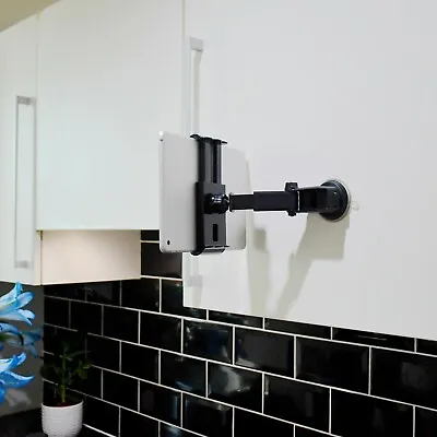 Sticky Suction Cup Kitchen Cabinet Tablet Mount Holder For Apple IPad Mini Air • £9.30