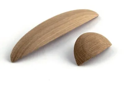 Wooden Cabinet Cup Pull Door Handle Knob Unfinished Oak Wood Wilton Of Hafele • £6.95