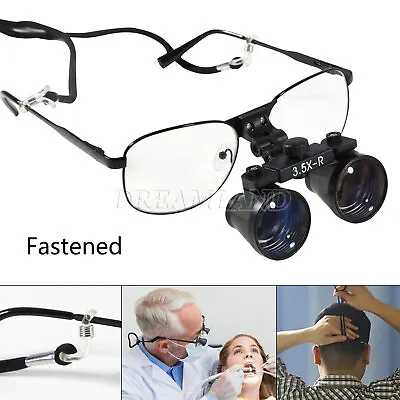 Dental Loupe Magnifier Medical Surgery Loupes 3.5X Binocular Black • $32.99