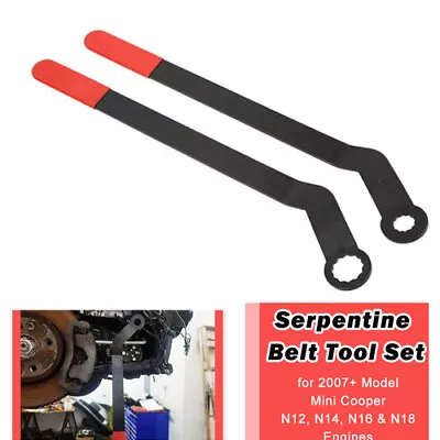 2PCS 1016 Serpentine Belt Wrench Tool Set For 2007+ Mini Cooper N12 N14 N16 N18 • $50.90