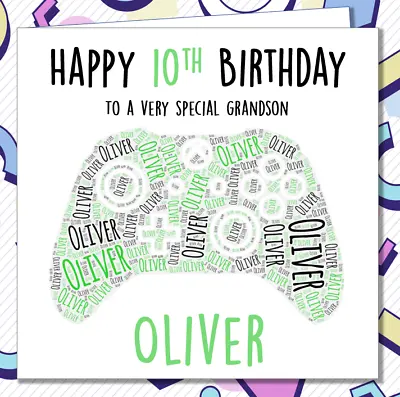 Personalised Birthday Card Gamer XBOX One Son Brother Nephew Grandson Gaming /IL • £2.99