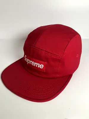 Supreme Croc Strap Camp Cap Red Canvas 5 Panel Hat Excellent Condition EXC+ SS13 • $79