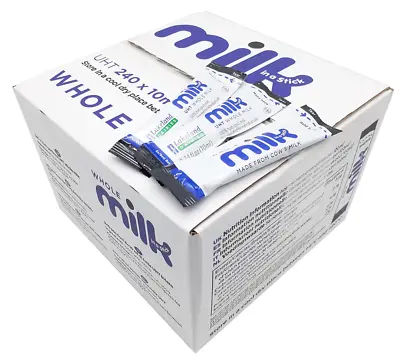 240x Semi Skimmed Whole Milk 10ml Sticks Long Life Portions Sachets Lakeland -UK • £22.99