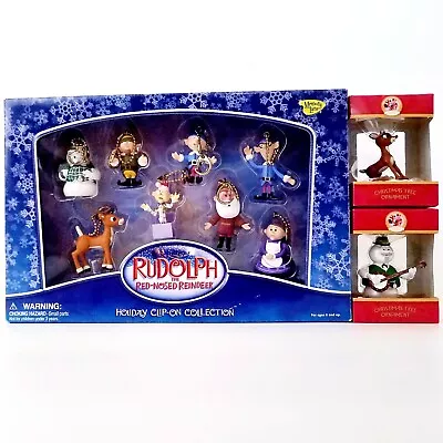 BRAND NEW Memory Lane Rudolph Holiday Clip On Collection Keychains & 2 Ornaments • $39.99