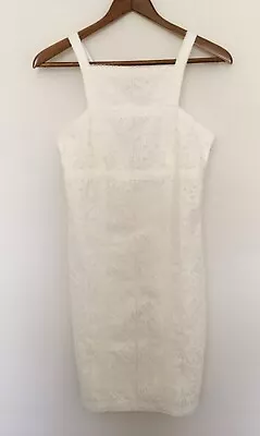 NWT Max Studio Sheath Dress Ivory Eyelet Lace Sleeveless Sz XS • $14.99