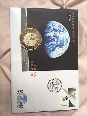 2000 Royal Mint “MILLENIUM” £5 COIN First Day Cover Series Inc Stamps • £15