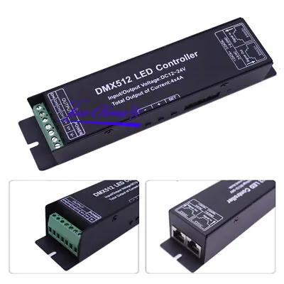 3CH 4 Channels LED RGB RGBW Controller DMX 512 LED Decoder With Digital Display • $15.01