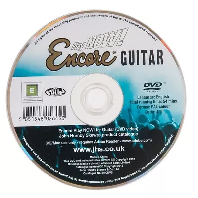 Electric Or Acoustic Guitar Lessons Encore Learn How To Play Tutorial DVD • £6.93