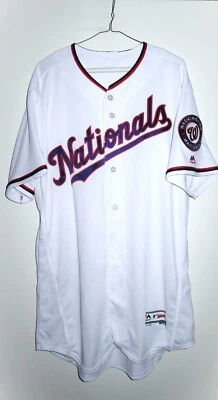 $99.99 • Buy Authentic Majestic Washington Nationals Home Flex Base Jersey 48 XL