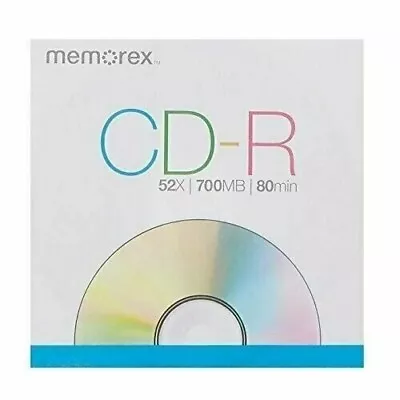 Memorex CD-R For Media And Music - 700MB/80-Minute 52x Data New • $1.50