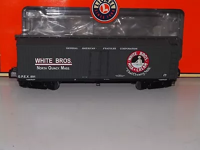 Lionel 6-17340 O Gauge White Brothers Milk Refrigerator Car Quincy Massachusetts • $35