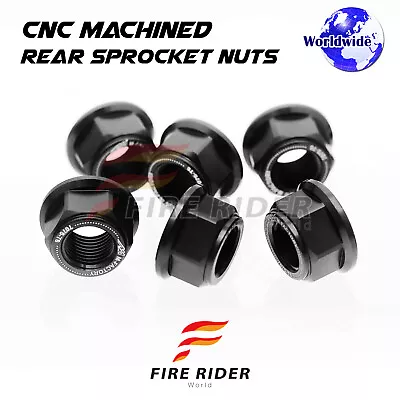 Black Rear Sprocket Nuts M8 For MV Agusta Brutale 750 S 03 04 05 06 07 08 • $30.67