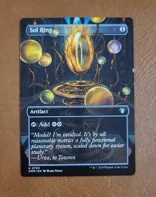 NM Borderless Sol Ring #0703 Commander Masters CMM  • $7.99