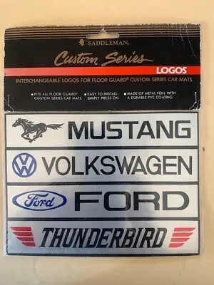 Vintage Saddleman Metallic Decals FORD VW MUSTANG Floor Guards Mats 7  X 1.25  • $17.99