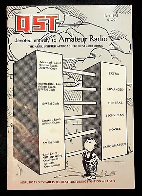 VINTAGE QST Magazine July 1975 Mavti-40 RIT HW-7 SSTV Sync System ARRL HAM Radio • $14.99