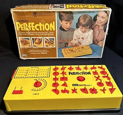 Vintage 1973 Perfection Board Game COMPLETE. Works. With Box • $26.50
