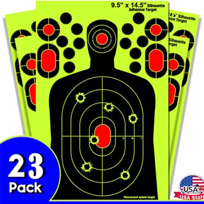 Shooting Targets Reactive Splatter Range Paper Target Gun Shoot Rifle-20+3 Packs • $14.59