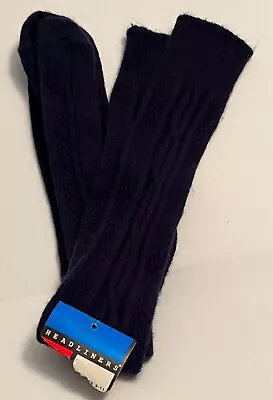 Vintage Blue Cable Knit Orlon Knee Hi's School Girl Socks NOS  • $69.99