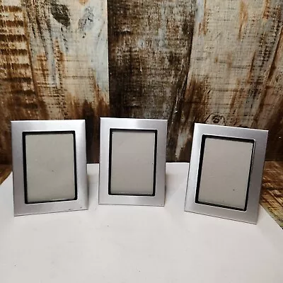 Lot Of 3 Modern Minimalist Small Miniature Picture Photo Frames Holds Wallet Sz • $13.45