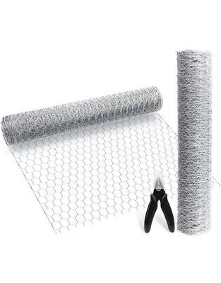 BSTOOL 8 Sheets Chicken Wire Net Netting Craft Lightweight Galvanized 26 Feet Ft • £24.10