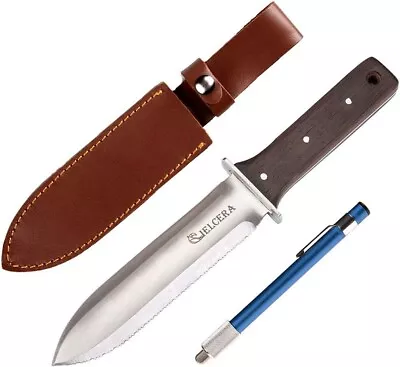 Hori Hori Garden Knife With Free Diamond Sharpening Rod Ideal Gardening Digging • $39.67