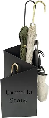 $21.49 • Buy Umbrella Holder Entryway Freestanding  Drip With Tray Hook Umbrella Stand Rack