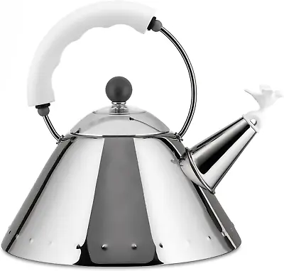 Alessi Kettle In 18/10 Stainless Steel Mirror Polished With Handle And Small Bir • $202.99