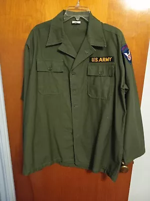 Reproduction Vietnam War U.S. Army Fatigue Set - Shirt And Trousers -  VG  • $10