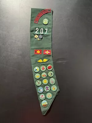 Vintage Girl Scouts Sash 1970s 70s Merit Badges Patches Pins • $24.99